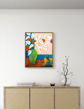 Load image into Gallery viewer, Calla Lilies In Green Vase