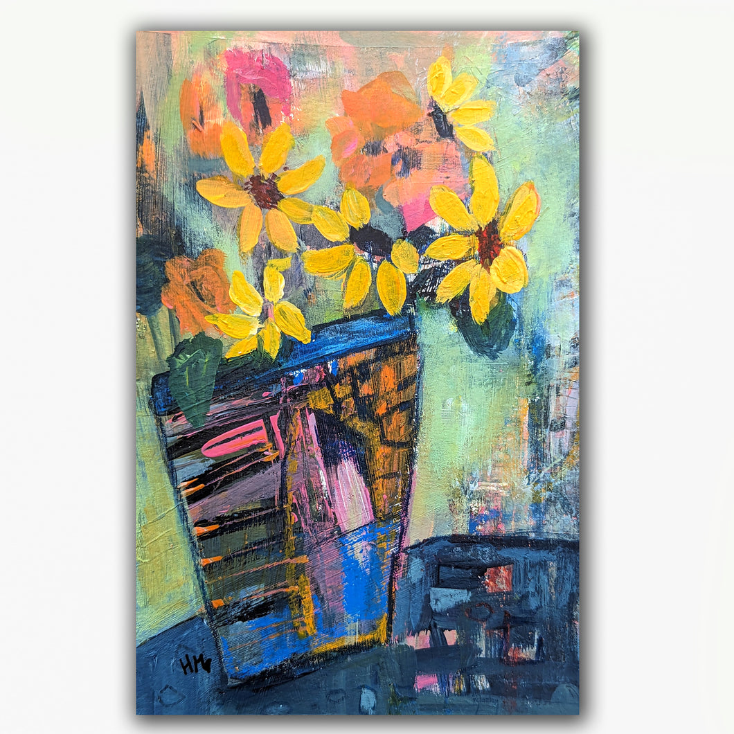 Sunflowers In a Vase