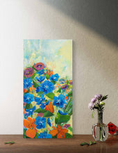 Load image into Gallery viewer, Rhapsody in Blue and Orange Flowers
