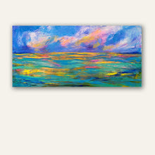 Load image into Gallery viewer, Ocean Sunset abstract painting
